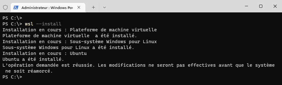 installer wsl sur windows 11