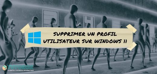 Supprimer profil utilisateur Windows 11