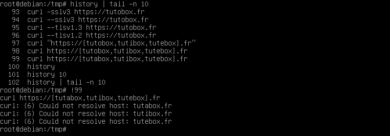 Reproducir un comando del historial de Linux