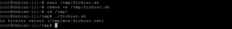 Tester si un fichier existe en Bash