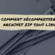 tuto décompresser des archives ZIP sous Linux